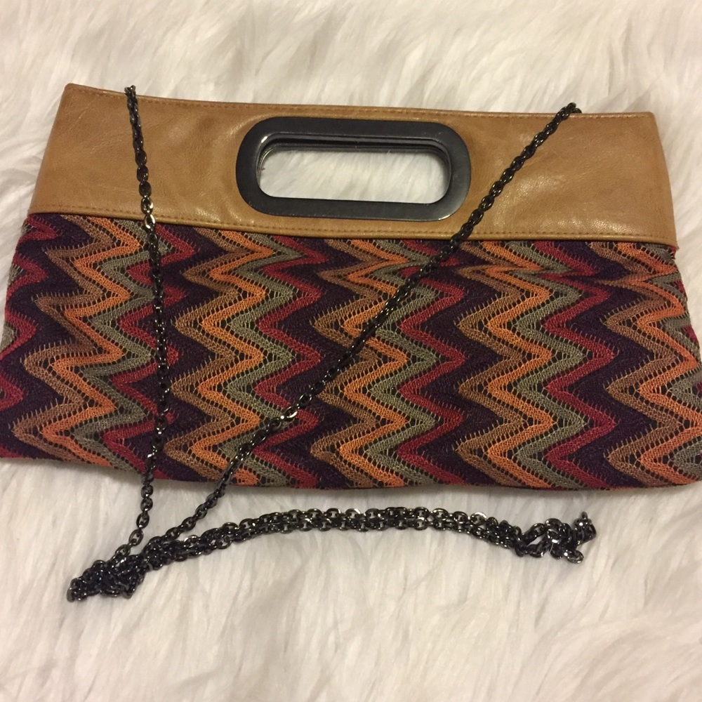 Multicolored Evening Clutch Shoulder Bag